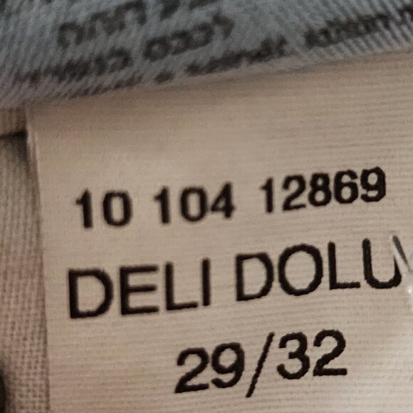 Mavi Medium Wash Delidolu Low Rise Wide Leg Jeans Hemmed - Picture 9 of 9